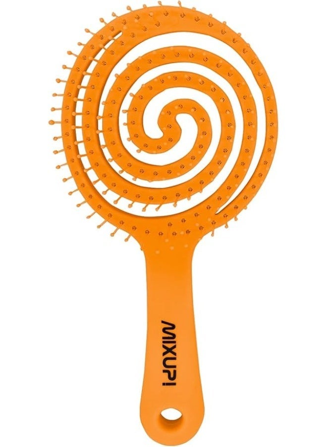 Mixup! Organic Purple Soft Touch Detangling Hair Brush for Gentle Styling - Image 3